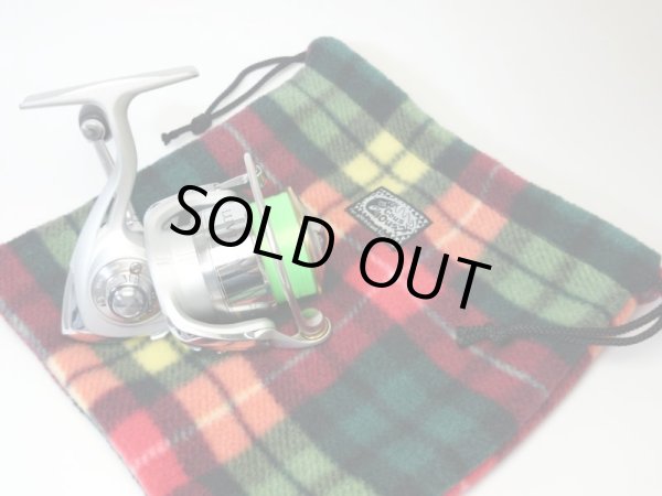 画像2: 【Couscous/クスクス】 ハンドメイドリールポーチ　緑赤タータン　(型番：rp1-tc_grre) (2)