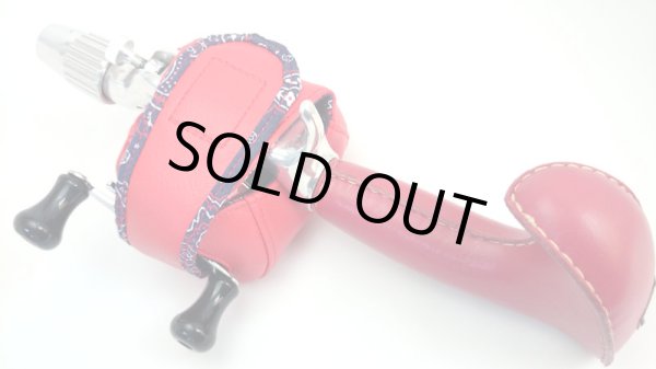 画像4: 【Couscous/クスクス】 ハンドメイドリールカバー 赤×青ペイズリー (型番:re-B_blu) (4)