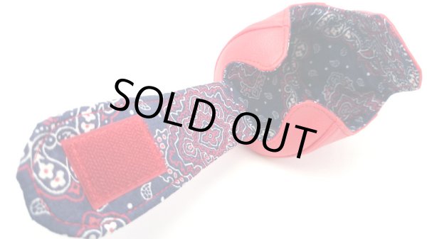 画像3: 【Couscous/クスクス】 ハンドメイドリールカバー 赤×青ペイズリー (型番:re-B_blu) (3)