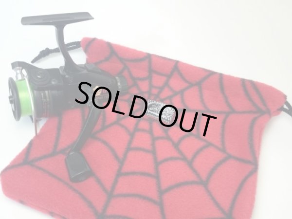 画像3: 【Couscous/クスクス】 ハンドメイドリールポーチ レッドスパイダー (型番:rp1-sp-re)※販売終了 (3)