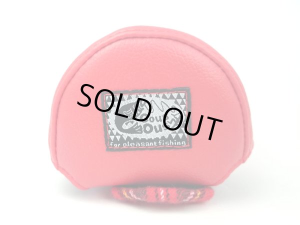 画像2: 【Couscous/クスクス】 ハンドメイドリールカバー 赤×赤タータン (型番:re-tc_re)※在庫限りの特価 (2)