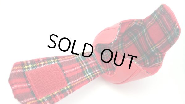 画像3: 【Couscous/クスクス】 ハンドメイドリールカバー 赤×赤タータン (型番:re-tc_re)※在庫限りの特価 (3)