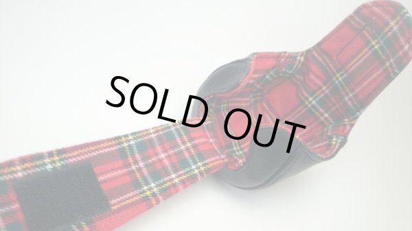 画像3: 【Couscous/クスクス】 ハンドメイドリールカバー 黒×赤タータン (型番:bla-tc_re)※販売終了 (3)