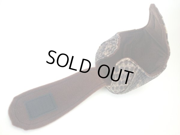 画像2: 【Couscous/クスクス】 ハンドメイドリールカバー パイソンブラウン (型番:P_br) (2)