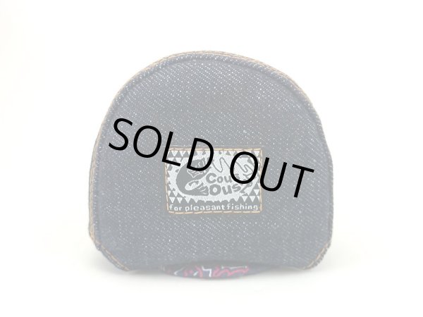 画像3: 【Couscous/クスクス】 ハンドメイドリールカバー デニム×青ペイズリー (型番:de-B_blu) ※在庫限りの特価※ (3)