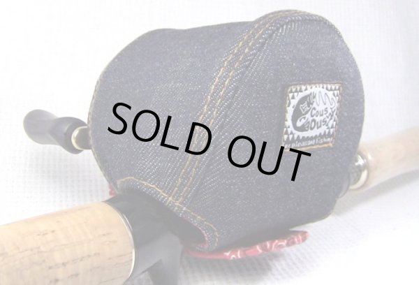 画像3: 【Couscous/クスクス】 ハンドメイドリールカバー デニム×赤ペイズリー　(型番：de-B_re) (3)