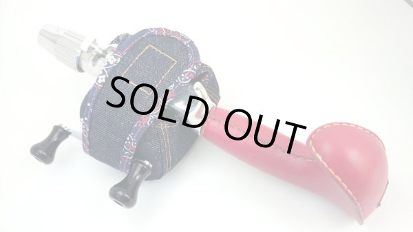 画像4: 【Couscous/クスクス】 ハンドメイドリールカバー デニム×青ペイズリー (型番:de-B_blu) ※在庫限りの特価※ (4)