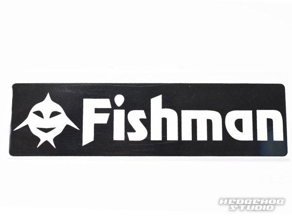 画像1: 【Fishman/フィッシュマン】Fishicon Fishman ステッカー黒 (code:FM1266) (1)