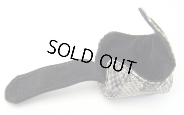 画像2: 【Couscous/クスクス】 ハンドメイドリールカバー パイソンブラック (型番:P_bla-bla) (2)