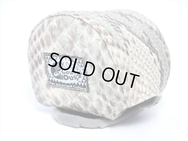 画像3: 【Couscous/クスクス】 ハンドメイドリールカバー パイソンブルーグリーン (型番:P_blg) ※在庫品限りの特価※ (3)