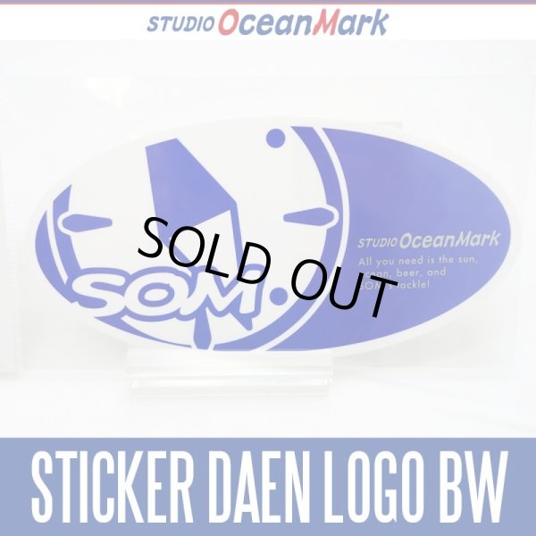 画像1: 【スタジオオーシャンマーク】 SOM ロゴ ステッカー STICKER DAEN LOGO BW (1)