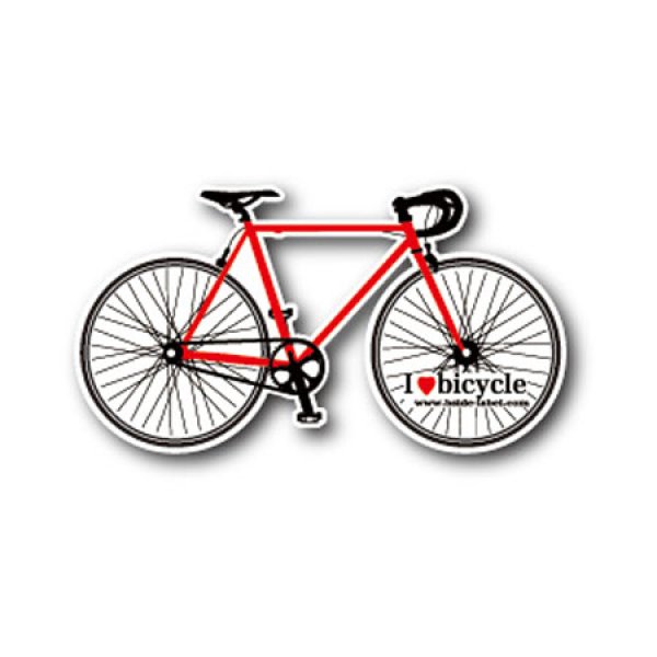 画像1: 【B-SIDE LABEL/ビーサイドレーベル】自転車(赤)　品番：BSL041 (1)