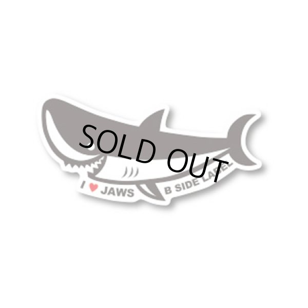 画像1: 【B-SIDE LABEL/ビーサイドレーベル】I LOVE JAWS(白黒)　品番：BSL044 (1)