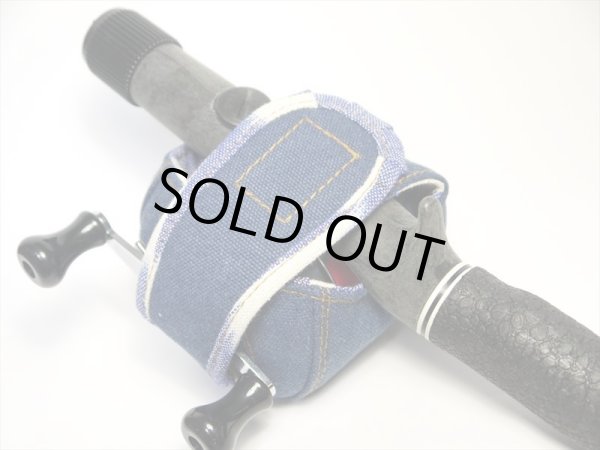 画像4: 【Couscous/クスクス】 ハンドメイドリールカバー ヴィンテージ帆布・ブルー (型番:hanpu-blue) (4)