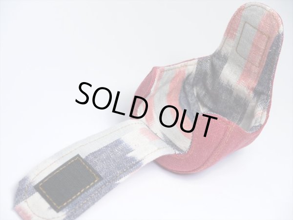 画像2: 【Couscous/クスクス】 ハンドメイドリールカバー ヴィンテージ帆布・レッド (型番:hanpu-red) (2)