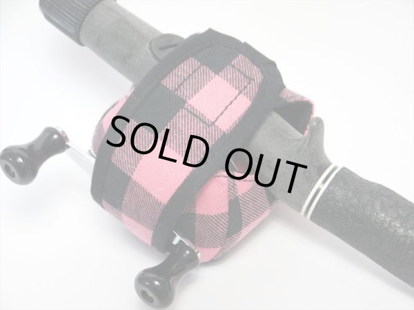 画像3: 【Couscous/クスクス】 ハンドメイドリールカバー ピンクチェック (型番:rc-ch-pi) (3)