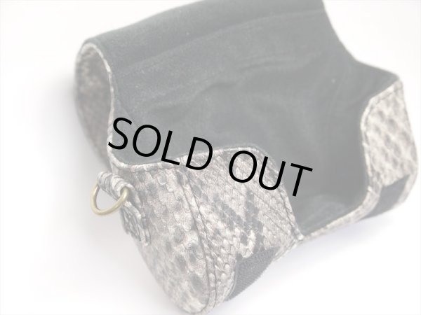 画像3: 【Couscous/クスクス】 ハンドメイドリールカバー スピニング SPパイソンブラック(型番:src-P_bla-bla) (3)