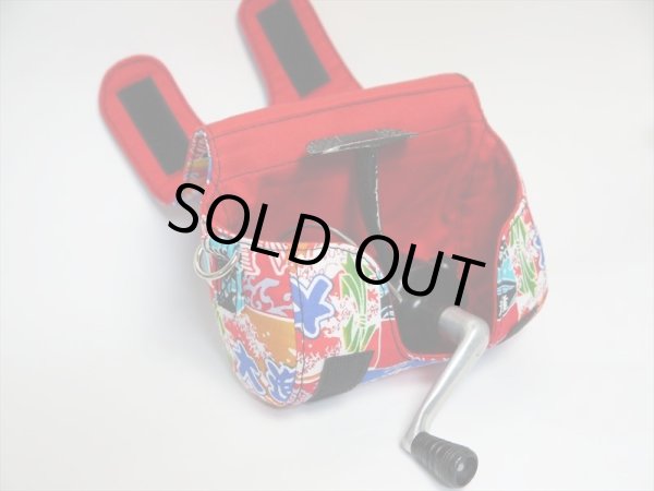 画像3: 【Couscous/クスクス】 ハンドメイドリールカバー スピニング SP大漁旗・赤(型番:src-tairyo) (3)