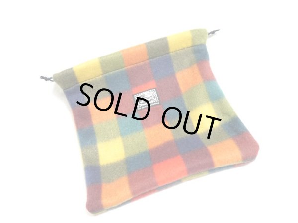 画像2: 【Couscous/クスクス】フリースリールポーチ・ブロックチェック(ウォーム) (2)