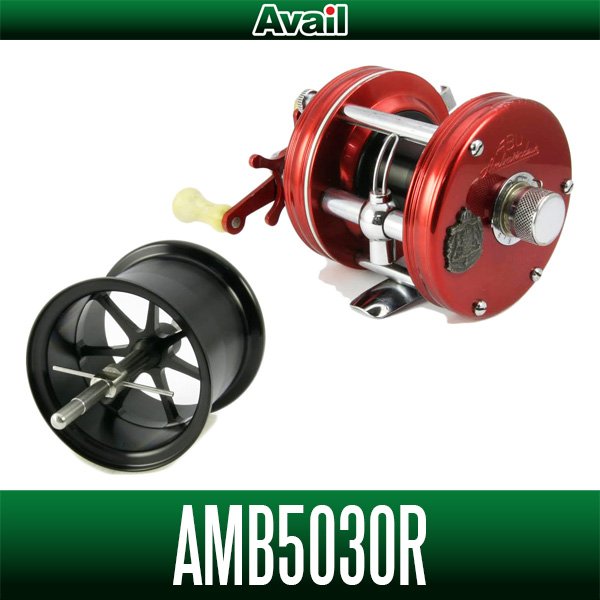 画像1: 【Avail/アベイル】ABU Ambassadeur 5000 OLD用 軽量浅溝スプール【AMB5030R】Microcast Spool 【スプール3mm:ブロンズブッシングモデル用】 (1)