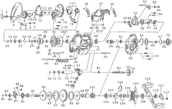画像1: 【ダイワ純正お取り寄せパーツ：納期1ヶ月】T3 MX 1016SH-TW　製品コード：00613432 (1)