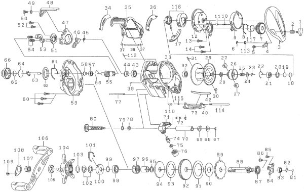 画像1: 【ダイワ純正お取り寄せパーツ：納期1ヶ月】T3 1016SHL-TW　製品コード：00613415 (1)