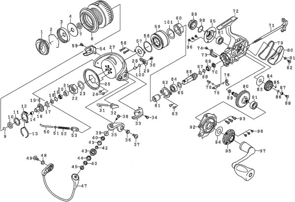 画像1: 【ダイワ純正お取り寄せパーツ：納期1ヶ月】16セルテート 2004　製品コード：00056303 (1)