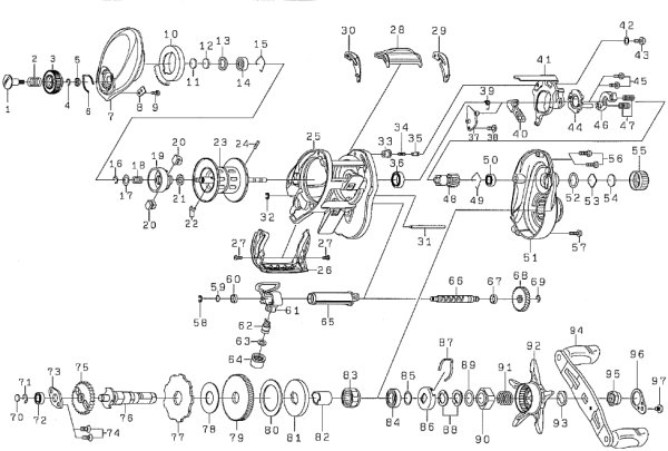 画像1: 【ダイワ純正お取り寄せパーツ：納期1ヶ月】タトゥーラ 100H-TW　製品コード：00613474 (1)