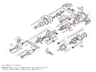 シマノ】17スティーレ SS［Stile］純正パーツリスト - リール
