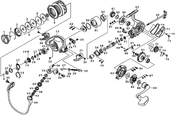 画像1: 【ダイワ純正お取り寄せパーツ:納期1ヶ月】13セルテート 3012H 製品コード:00056157 (1)