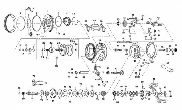 画像1: 【ダイワ純正お取り寄せパーツ：納期1ヶ月】19ミリオネア CT SV  70SH　製品コード：00630062 (1)