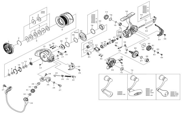 画像1: 【ダイワ純正お取り寄せパーツ：納期1ヶ月】21フリームス FC LT1000S　製品コード：00060260 (1)