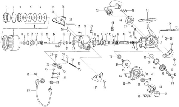 画像1: 【ダイワ純正お取り寄せパーツ:納期1ヶ月】06セルテート 2500Rカスタム 製品コード:00055225 (1)