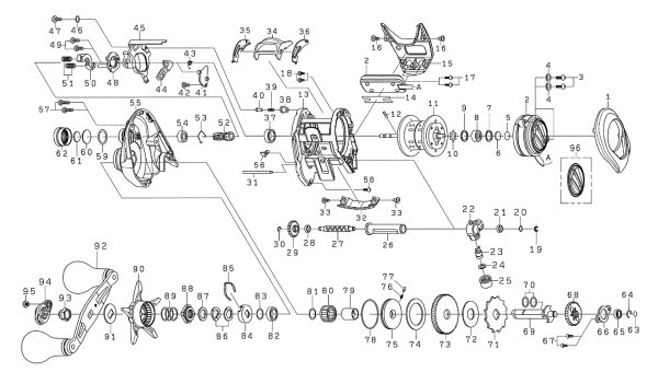 画像1: 【ダイワ純正お取り寄せパーツ：納期1ヶ月】22ライトゲーム IC 150L-DH　製品コード：00621070 (1)