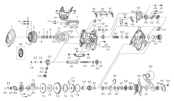 画像1: 【ダイワ純正お取り寄せパーツ：納期1ヶ月】22ライトゲーム IC 150　製品コード：00621071 (1)