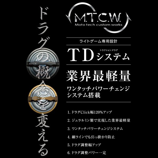 画像1: 【MTCW】TD system ドラグノブ（TDシステム） (1)