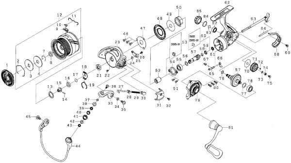 画像1: 【ダイワ純正お取り寄せパーツ：納期1ヶ月】18タトゥーラ LT2500S-XH　製品コード：00060074 (1)