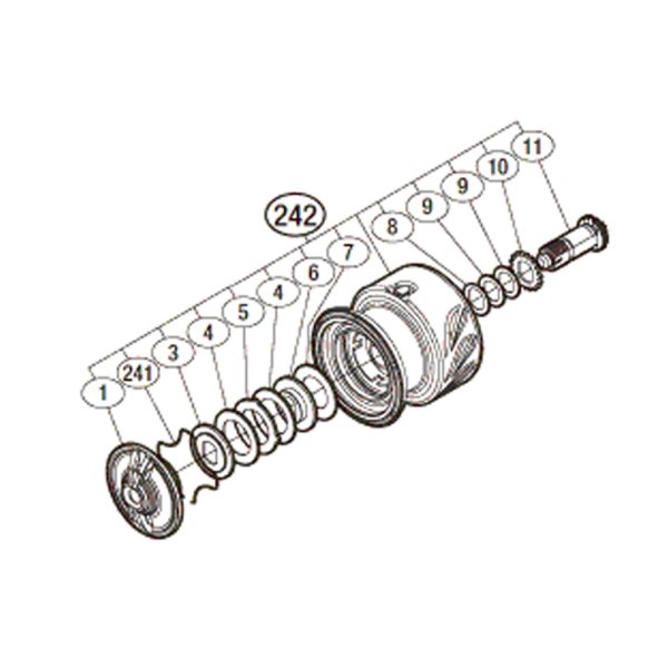 画像1: 【シマノ純正お取り寄せパーツ：納期1ヶ月】17BB-X ハイパーフォース純正スプール【中サイズ送料】 (1)