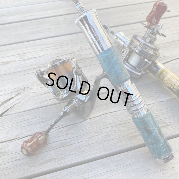 画像15: 【FHF】ウッド ハンドルノブ 楕円形 Sランク 上杢花梨単色瘤 F-18 (15)