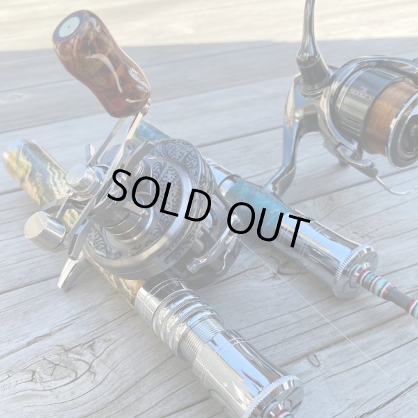 画像14: 【FHF】ウッド ハンドルノブ 楕円形 Sランク 上杢花梨単色瘤 F-18 (14)