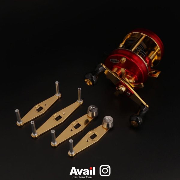 画像4: 【Avail/アベイル】シングルピュアハンドルS アブ・イスズ・ダイワ用【HD-AB-SPS】32.5, 35, 37.5, 40mm *AVHADA (4)