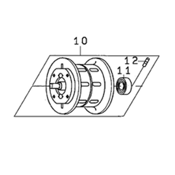 画像1: 【ダイワ純正お取り寄せパーツ：納期1ヶ月】20ティエラ IC 100 純正スプール（100, 100L, 100H, 100HL, 100XH, 100XHL）商品コード：00621060 10番 スプール（10-12）部品コード：6M202001 【中サイズ送料】 (1)