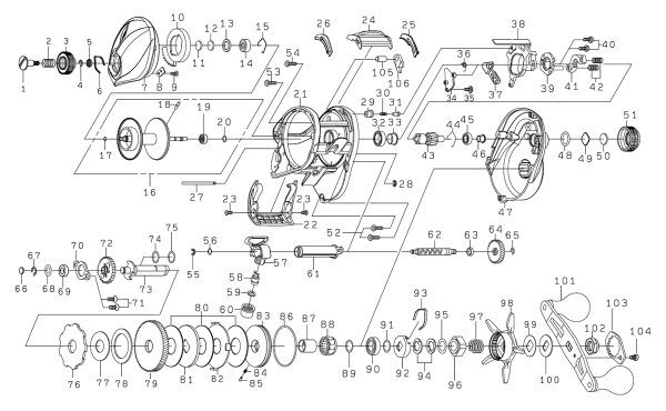 画像1: 【ダイワ純正お取り寄せパーツ：納期1ヶ月】23ソルティスト TW 400 PE SPECIAL 400XH　製品コード：00631040 (1)