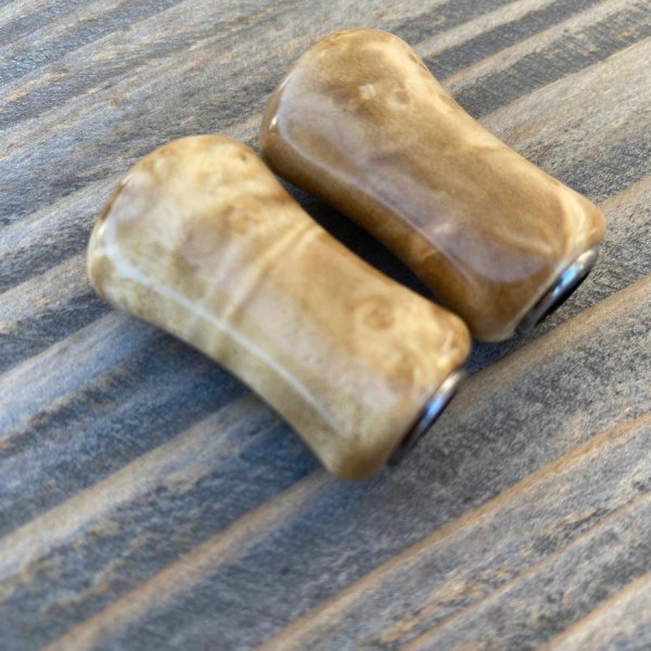 画像13: 【FHF】ウッド ハンドルノブ パドル形2 樟瘤杢 F-25 (13)