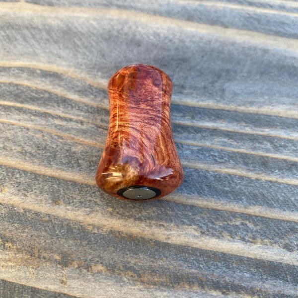 画像2: 【FHF】ウッド ハンドルノブ パドル形2 花梨杢 F-22 (2)