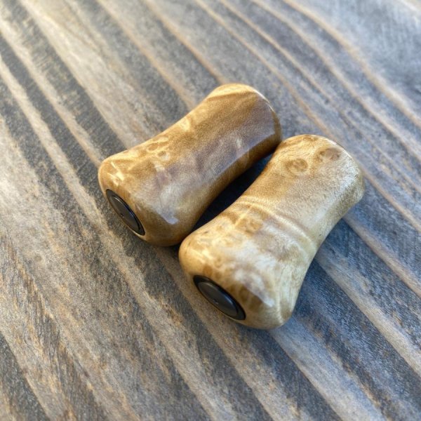 画像6: 【FHF】ウッド ハンドルノブ パドル形2 樟瘤杢 F-25 (6)