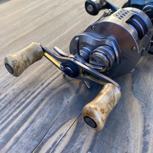 画像9: 【FHF】ウッド ハンドルノブ パドル形2 樟瘤杢 F-25 (9)