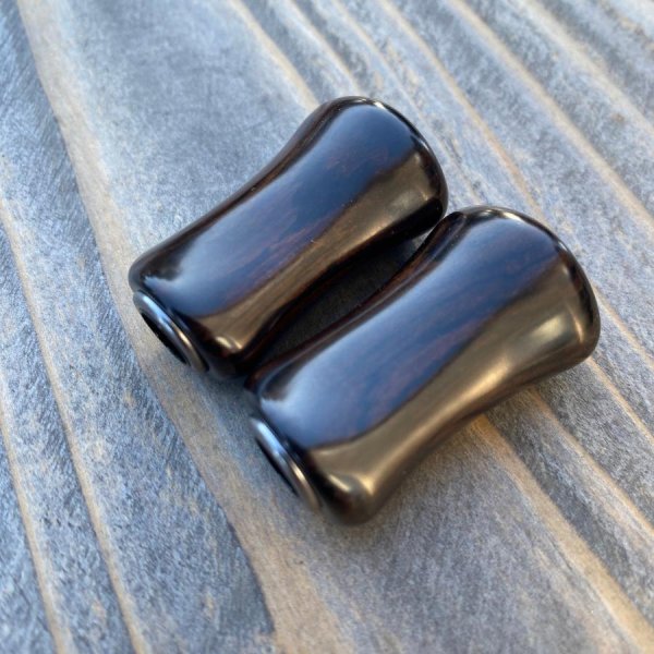 画像16: 【FHF】ウッド ハンドルノブ パドル形2 黒檀 F-23 (16)