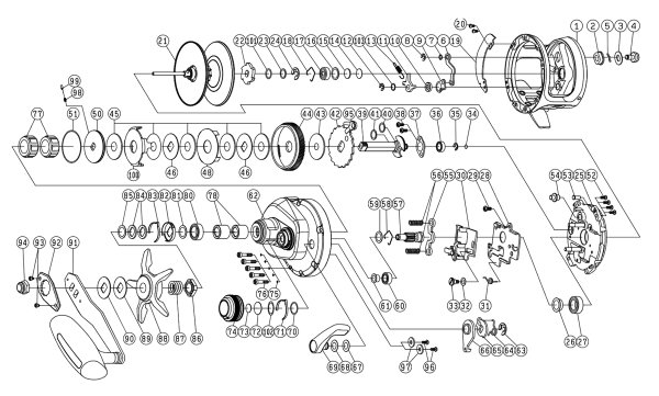 画像1: 【ダイワ純正お取り寄せパーツ:納期1ヶ月】25ソルティガ 35L 製品コード:00631529 (1)