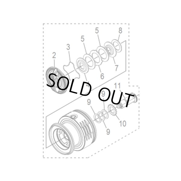 画像1: 【シマノ純正お取り寄せパーツ：納期1ヶ月】25BB-X ハイパーフォース タイプ2純正スプール (1)